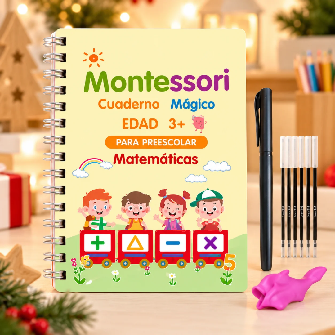 Cuadernos Mágicos Montessori con bolígrafo y recambios