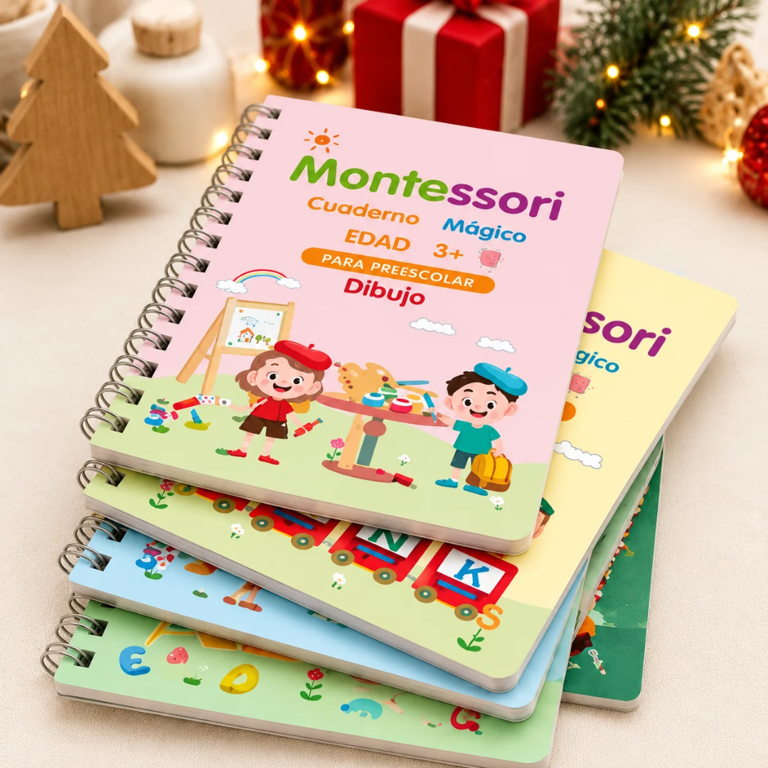 Cuadernos Mágicos Montessori con bolígrafo y recambios