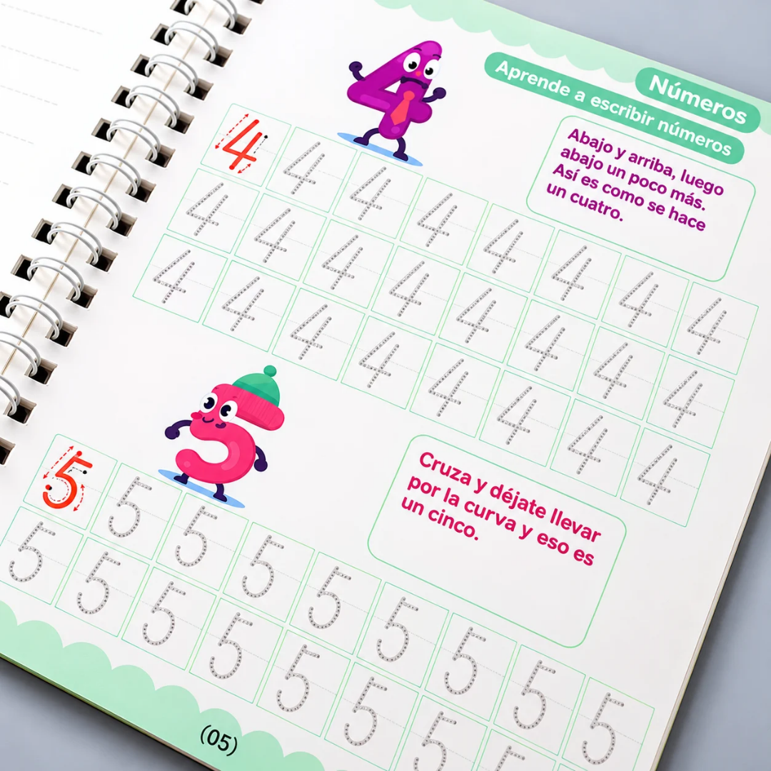 Cuadernos Mágicos Montessori con bolígrafo y recambios